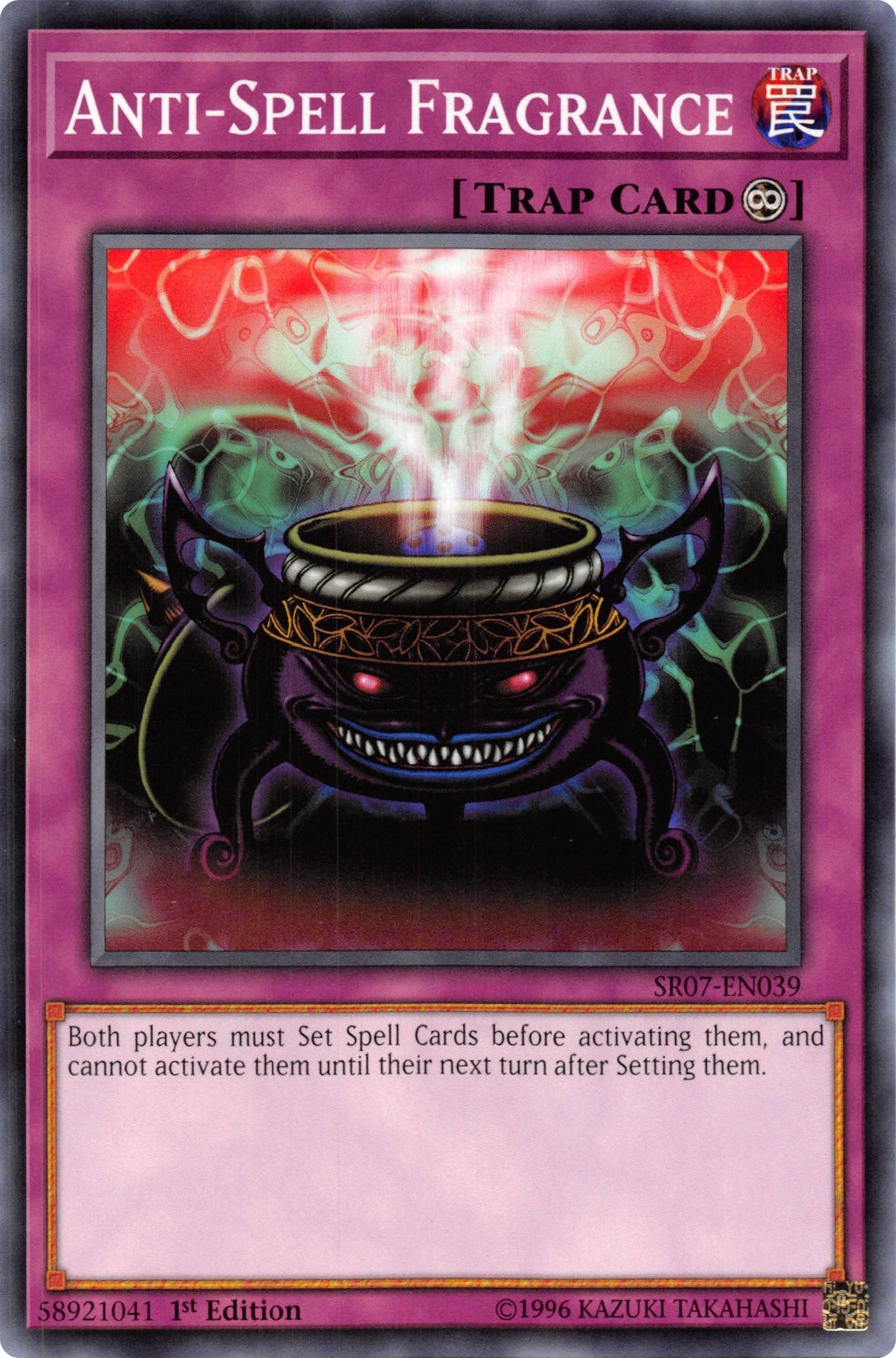 Image for Anti-Spell Fragrance (Structure Deck: Zombie Horde) (SR07-EN039) - YuGiOh