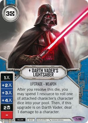 Image for Darth Vader's Lightsaber (Card Only) (Across the Galaxy) (16) - Star Wars: Destiny