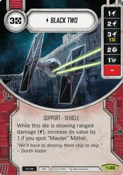 Image for Black Two (Card Only) (Across the Galaxy) (30) - Star Wars: Destiny