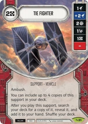 Image for TIE Fighter (Across the Galaxy) (31) - Star Wars: Destiny