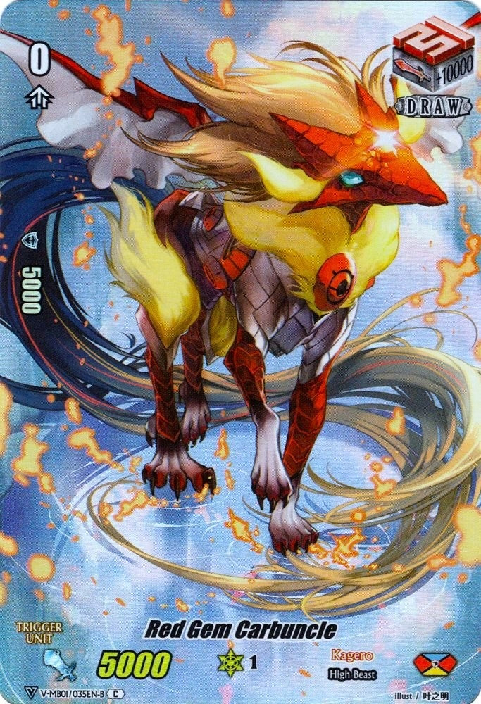 Image for Red Gem Carbuncle (Full Art) (Parallel Foil) (V-MB01: PSYqualia Strife) (V-MB01/035EN-B) - Cardfight Vanguard