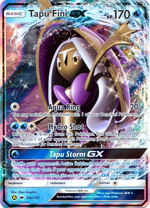 Image for Tapu Fini GX - 39a/147 (Alternate Art Promos) (039a/147) - Pokemon