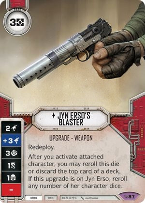 Image for Jyn Erso's Blaster (Across the Galaxy) (87) - Star Wars: Destiny