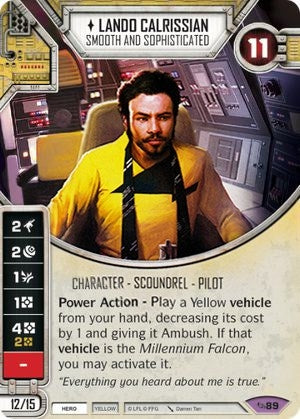 Image for Lando Calrissian - Smooth and Sophisticated (Card Only) (Across the Galaxy) (89) - Star Wars: Destiny
