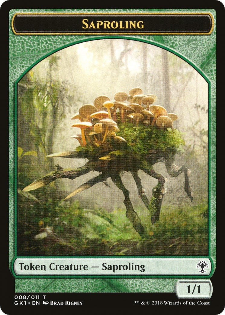 Image for Saproling // Wurm Double-Sided Token (Guilds of Ravnica: Guild Kits) (8 // 9) - Magic: The Gathering