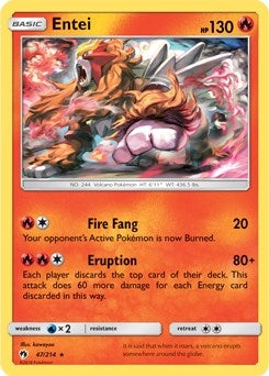 Image for Entei - 47/214 (SM Lost Thunder) (Deck Exclusives) (047/214) - Pokemon