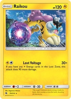Image for Raikou - 79/214 (SM Lost Thunder) (Deck Exclusives) (079/214) - Pokemon