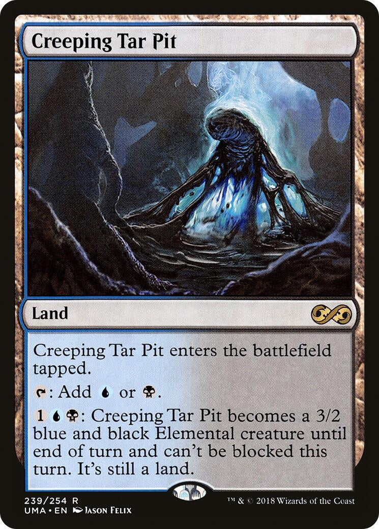 Image for Creeping Tar Pit (Ultimate Masters) (239) - Magic: The Gathering