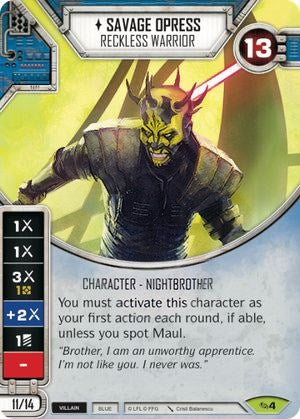 Image for Savage Opress - Reckless Warrior (Across the Galaxy) (4) - Star Wars: Destiny