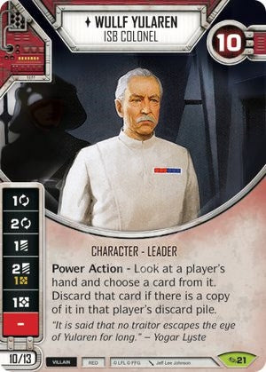 Image for Wullf Yularen - ISB Colonel (Across the Galaxy) (21) - Star Wars: Destiny