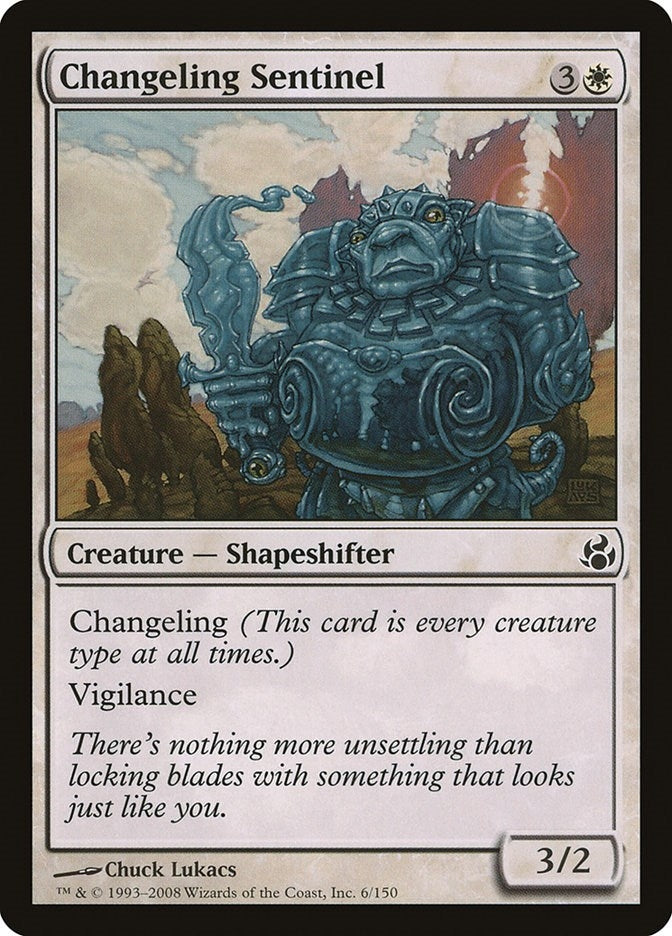 Image for Changeling Sentinel (Morningtide) (6) - Magic: The Gathering