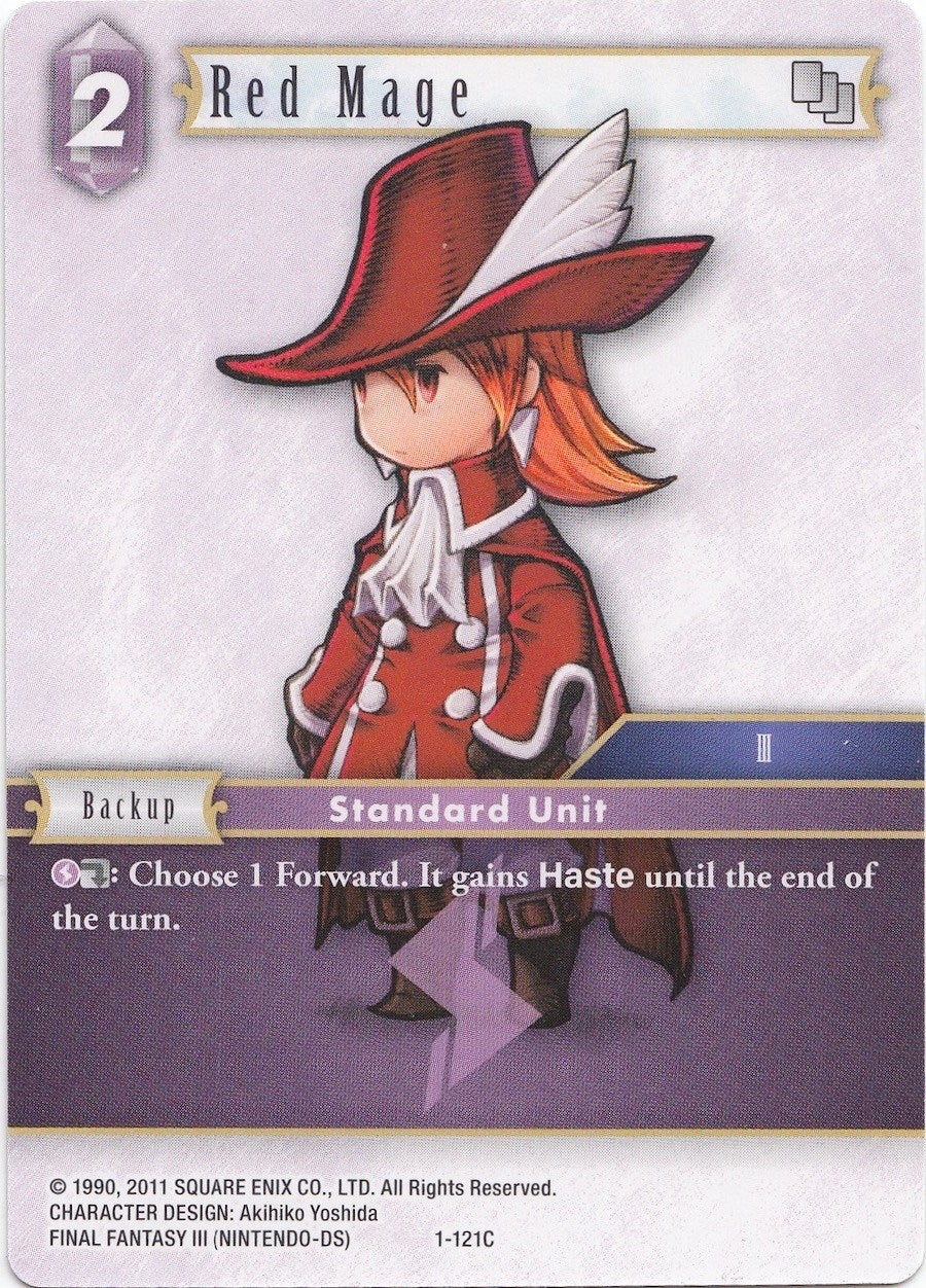 Image for Red Mage (Refia) - 1-121C (Deck Exclusive Cards) (1-121C) - Final Fantasy TCG