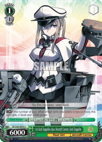 Image for 1st Graf Zeppelin-class Aircraft Carrier, Graf Zeppelin (KanColle: Arrival! Reinforcement Fleets from Europe!) (KC/S42-E053 C) - Weiss Schwarz