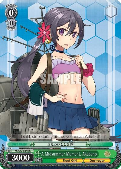 Image for A Midsummer Moment, Akebono (KanColle: Arrival! Reinforcement Fleets from Europe!) (KC/S42-E048 C) - Weiss Schwarz