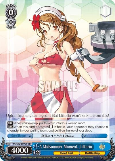 Image for A Midsummer Moment, Littorio (SR) (KanColle: Arrival! Reinforcement Fleets from Europe!) (KC/S42-E077S SR) - Weiss Schwarz