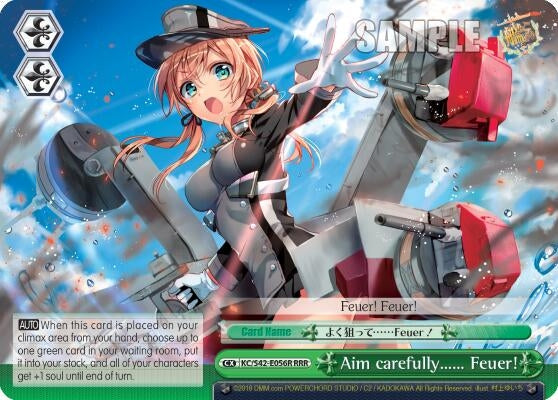Image for Aim carefully...... Feuer! (RRR) (KanColle: Arrival! Reinforcement Fleets from Europe!) (KC/S42-E056R RRR) - Weiss Schwarz