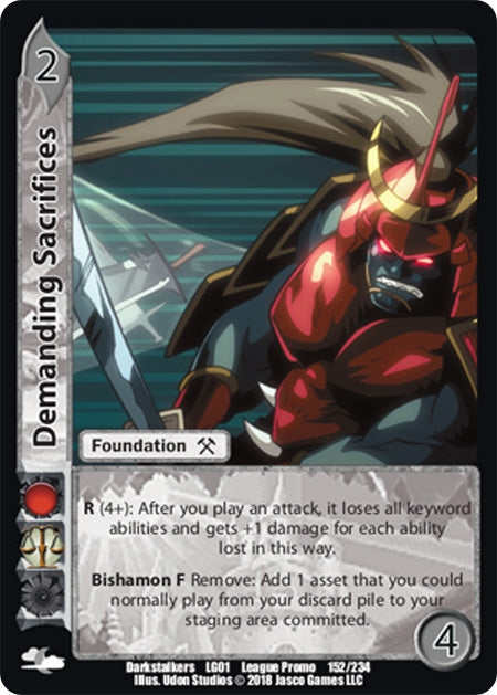 Image for Demanding Sacrifices (Capcom Casual League Kit) (152) - UniVersus