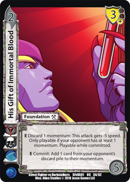 Image for His Gift of Immortal Blood (Street Fighter vs. Darkstalkers) (34) - UniVersus