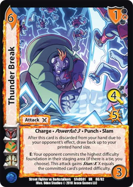 Image for Thunder Break (Street Fighter vs. Darkstalkers) (80) - UniVersus