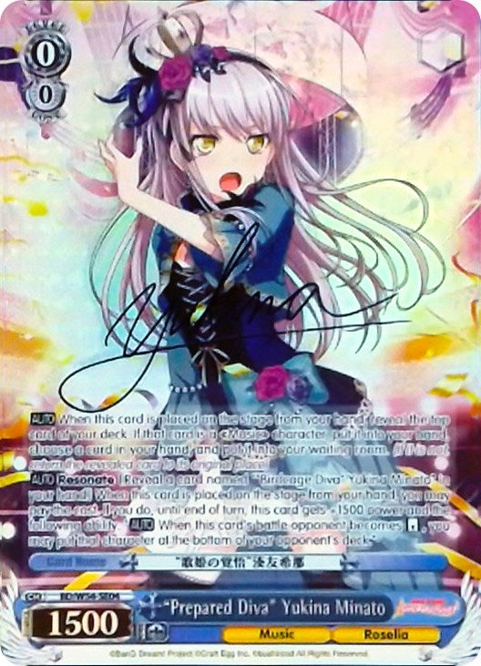 Image for "Prepared Diva" Yukina Minato (Alternate Art Promo) (BanG Dream! Girls Band Party!) (BD/W54-SE04) - Weiss Schwarz