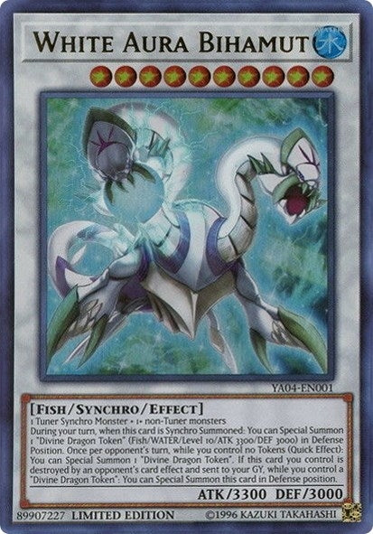 Image for White Aura Bihamut (Yu-Gi-Oh! ARC-V Promo Cards) (YA04-EN001) - YuGiOh