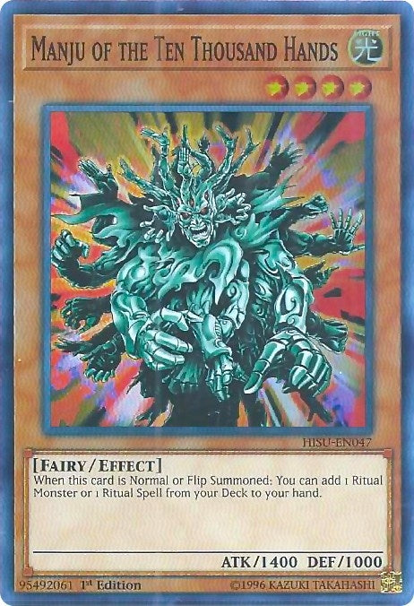 Image for Manju of the Ten Thousand Hands (Hidden Summoners) (HISU-EN047) - YuGiOh