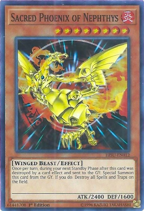 Image for Sacred Phoenix of Nephthys (Hidden Summoners) (HISU-EN012) - YuGiOh