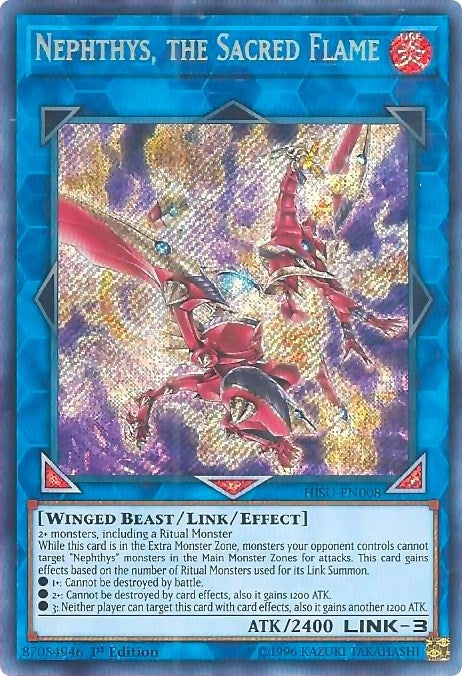 Image for Nephthys, the Sacred Flame (Hidden Summoners) (HISU-EN008) - YuGiOh