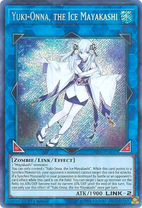 Image for Yuki-Onna, the Ice Mayakashi (Hidden Summoners) (HISU-EN037) - YuGiOh