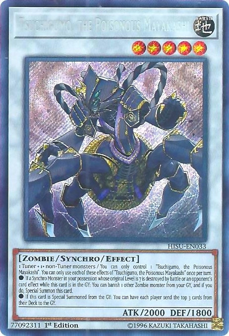 Image for Tsuchigumo, the Poisonous Mayakashi (Hidden Summoners) (HISU-EN033) - YuGiOh