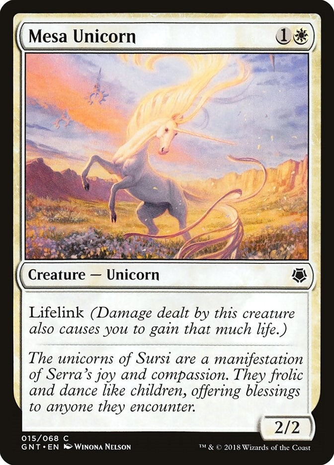 Image for Mesa Unicorn (Magic Game Night) (15) - Magic: The Gathering
