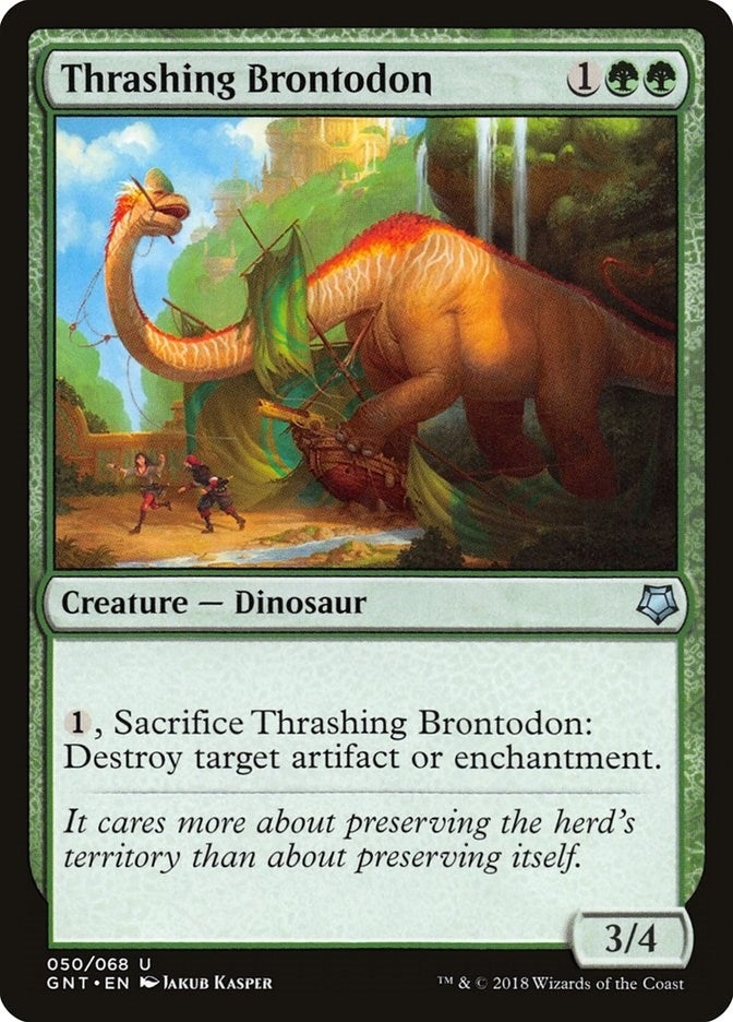 Image for Thrashing Brontodon (Magic Game Night) (50) - Magic: The Gathering