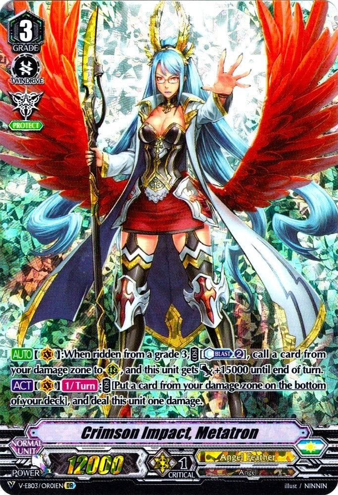 Image for Crimson Impact, Metatron (OR) (V-EB03: ULTRARARE MIRACLE COLLECTION) (V-EB03/OR01EN) - Cardfight Vanguard