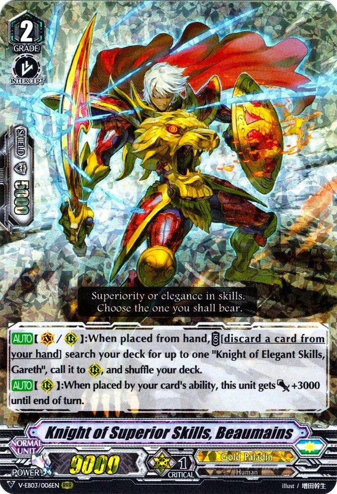 Image for Knight of Superior Skills, Beaumains (V-EB03: ULTRARARE MIRACLE COLLECTION) (V-EB03/006EN) - Cardfight Vanguard