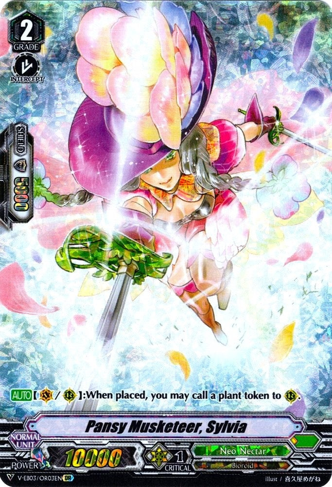 Image for Pansy Musketeer, Sylvia (OR) (V-EB03: ULTRARARE MIRACLE COLLECTION) (V-EB03/OR03EN) - Cardfight Vanguard