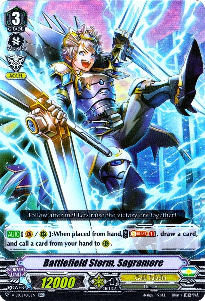 Image for Battlefield Storm, Sagramore (V-EB03: ULTRARARE MIRACLE COLLECTION) (V-EB03/013EN) - Cardfight Vanguard