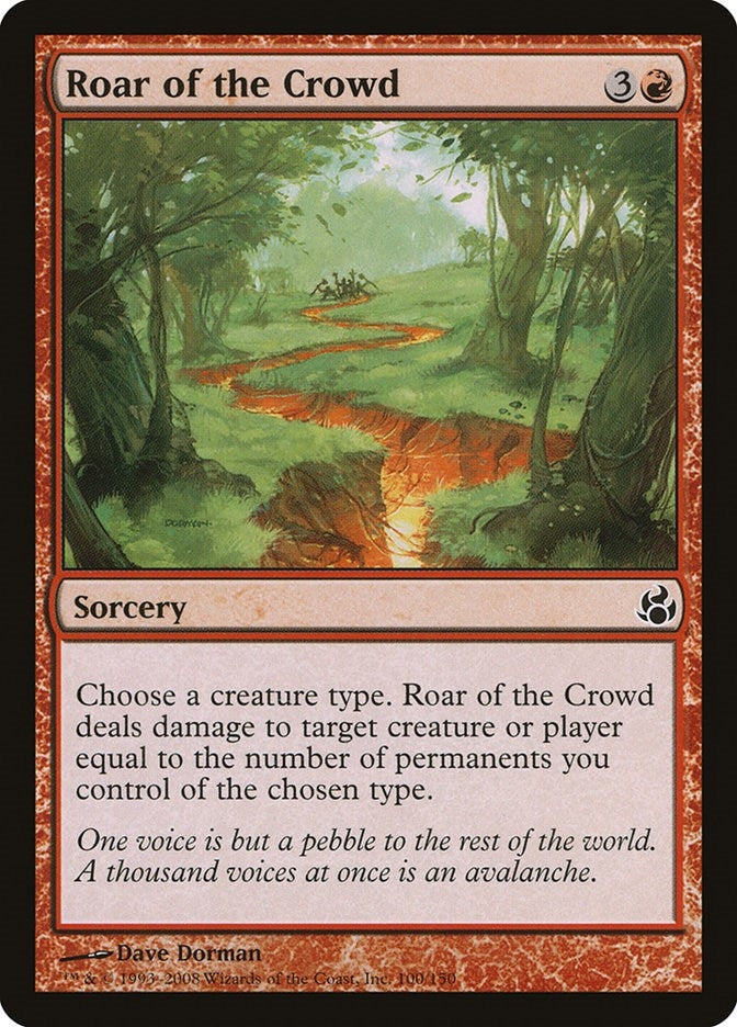 Image for Roar of the Crowd (Morningtide) (100) - Magic: The Gathering