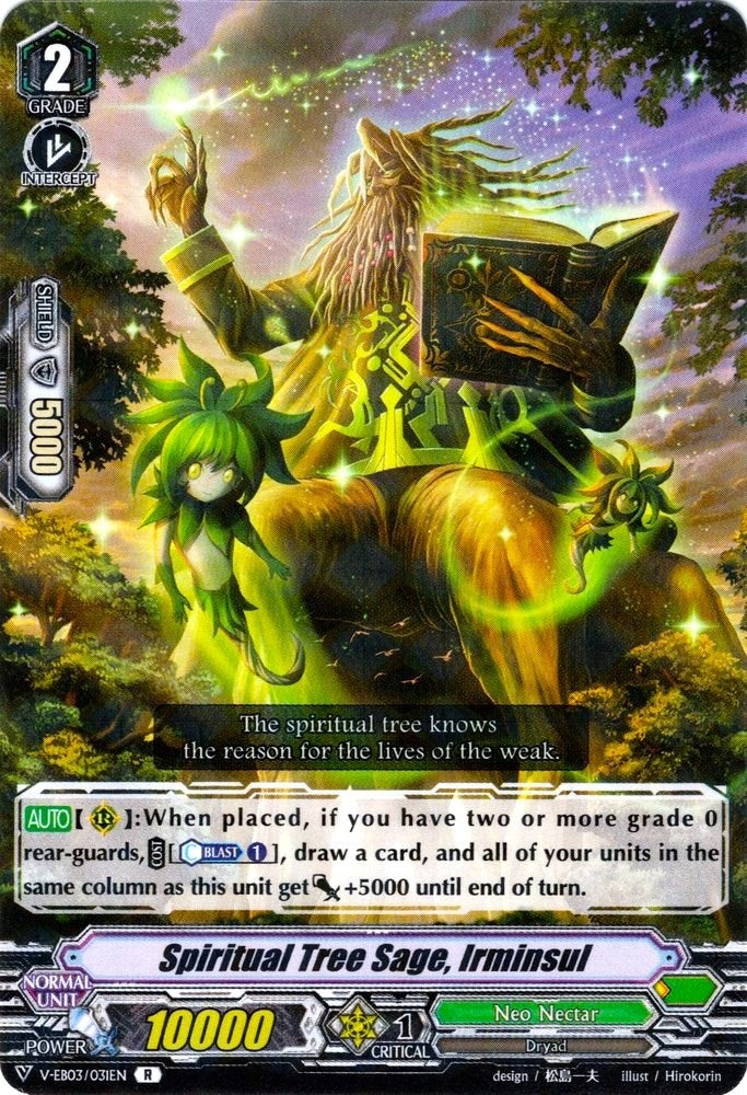 Image for Spiritual Tree Sage, Irminsul (V-EB03: ULTRARARE MIRACLE COLLECTION) (V-EB03/031EN) - Cardfight Vanguard
