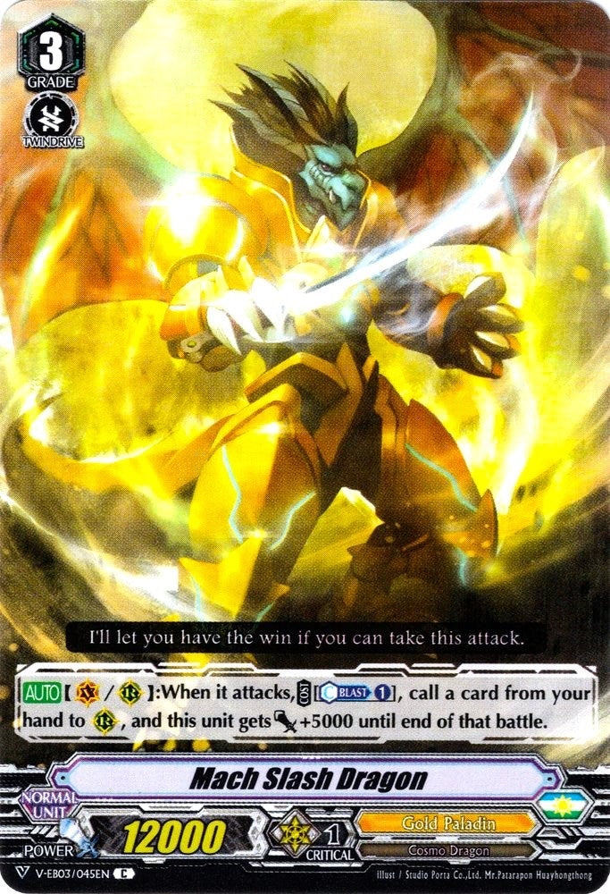 Image for Mach Slash Dragon (V-EB03: ULTRARARE MIRACLE COLLECTION) (V-EB03/045EN) - Cardfight Vanguard