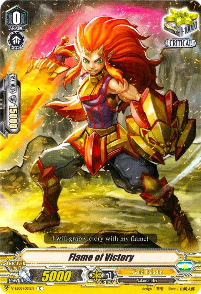 Image for Flame of Victory (V-EB03: ULTRARARE MIRACLE COLLECTION) (V-EB03/051EN) - Cardfight Vanguard