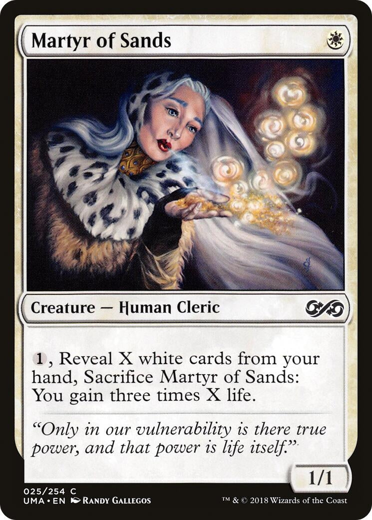 Image for Martyr of Sands (Ultimate Masters) (25) - Magic: The Gathering