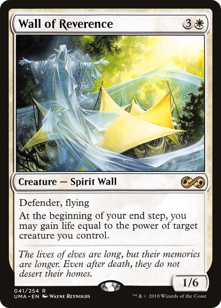 Image for Wall of Reverence (Ultimate Masters) (41) - Magic: The Gathering