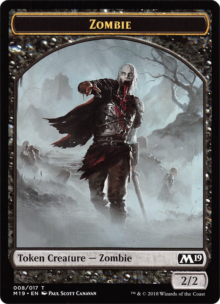 Image for Zombie // Thopter Double-Sided Token (Game Night) (Core Set 2019) (8 // 14) - Magic: The Gathering