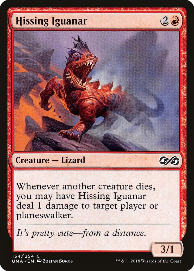 Image for Hissing Iguanar (Ultimate Masters) (134) - Magic: The Gathering