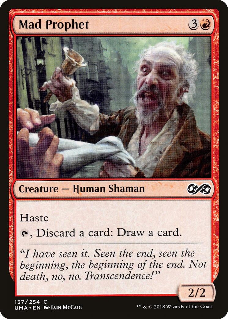 Image for Mad Prophet (Ultimate Masters) (137) - Magic: The Gathering