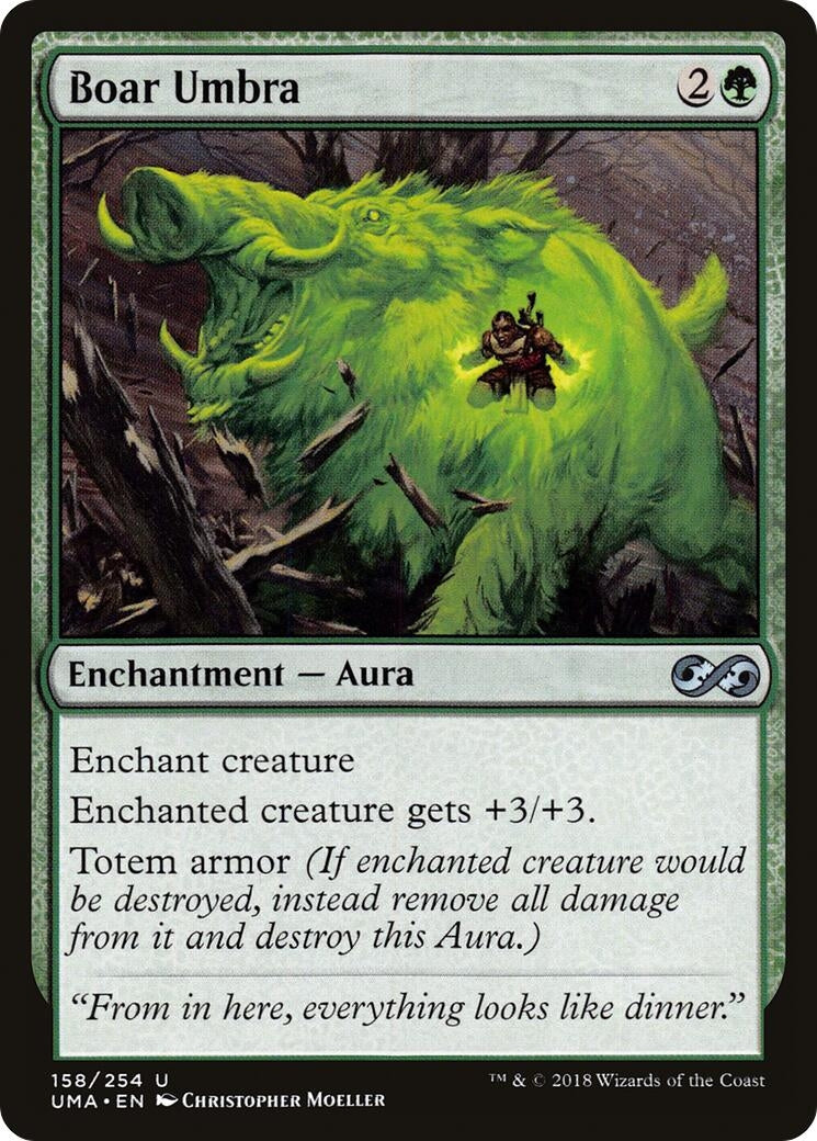 Image for Boar Umbra (Ultimate Masters) (158) - Magic: The Gathering