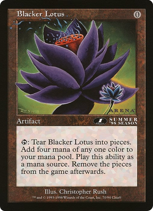 Image for Blacker Lotus (Arena League) (Oversize Cards) (70) - Magic: The Gathering