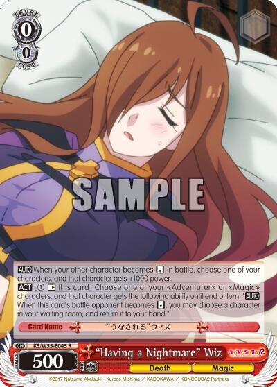 Image for "Having a Nightmare" Wiz (KonoSuba 2) (KS/W55-E045 R) - Weiss Schwarz