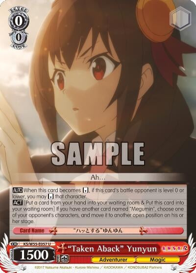 Image for "Taken Aback" Yunyun (KonoSuba 2) (KS/W55-E057 U) - Weiss Schwarz