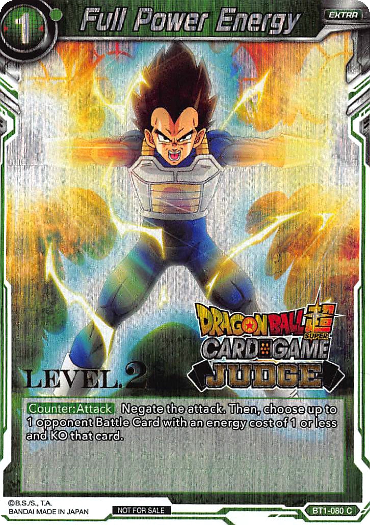 Image for Full Power Energy (Level 2) (Judge Promotion Cards) (BT1-080) - Dragon Ball Super: Masters